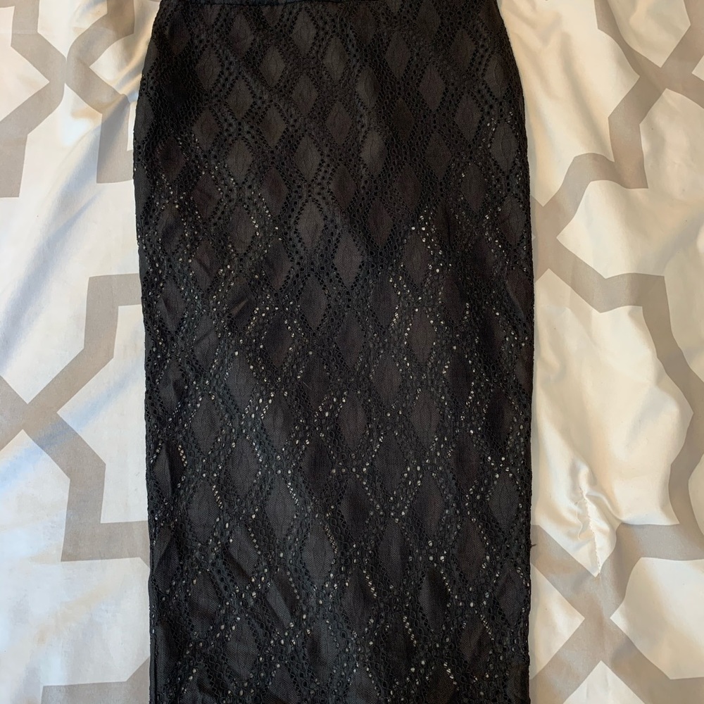 Boohoo Sheer Lace skirt